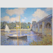 De brug in Argenteuil, Monet Tissuepapier (Voorkant)