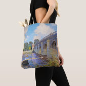 De brug in Argenteuil, Monet Tote Bag (Dichtbij)