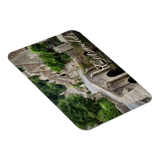 De brug in Castle Combe, Britse tekstmagneet Magneet (Rechterzijde)