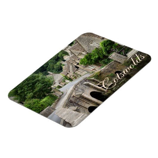 De brug in Castle Combe, Britse tekstmagneet Magneet (Linkerzijde)