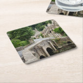 De brug in Castle Combe, onderzetter van het Veren (Schuin)