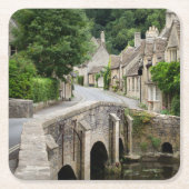 De brug in Castle Combe, onderzetter van het Veren (Voorkant)