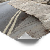 De brug in Castle Combe, poster van het Verenigd K (Hoek)
