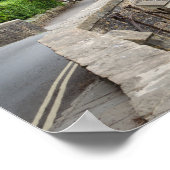 De brug in Castle Combe, poster van het Verenigd K (Hoek)