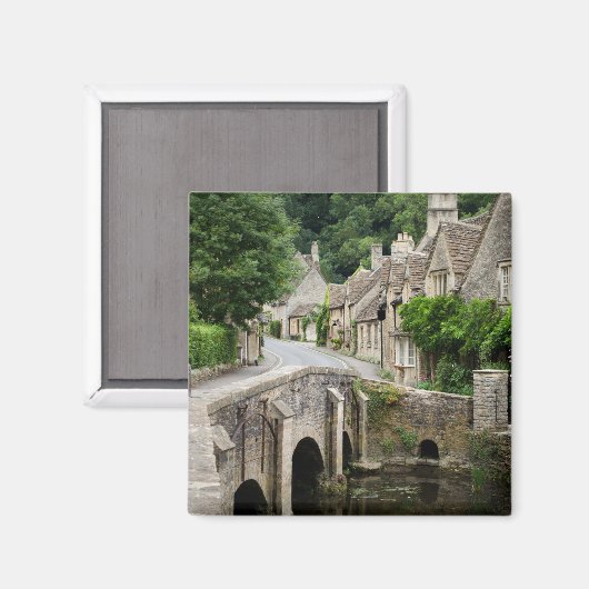 De brug in Castle Combe, UK magneet (Voorkant / Achterkant)
