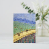 De brug in de Rijn Vincent van Gogh. Briefkaart (Staand voorkant)
