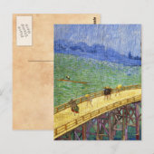De brug in de Rijn Vincent van Gogh. Briefkaart (Voorkant / Achterkant)