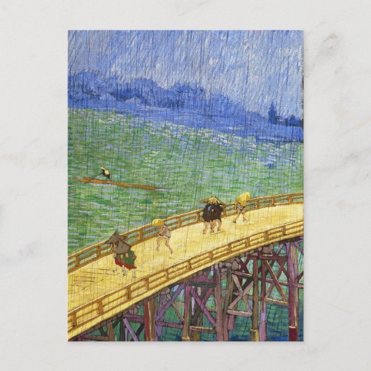 De brug in de Rijn Vincent van Gogh. Briefkaart (Voorkant)