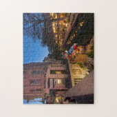 De brug in Dusk in het centrum van San Antonio 2 Legpuzzel (Verticaal)