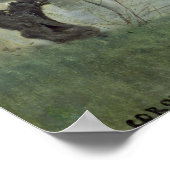 De brug in Mantes Poster (Hoek)