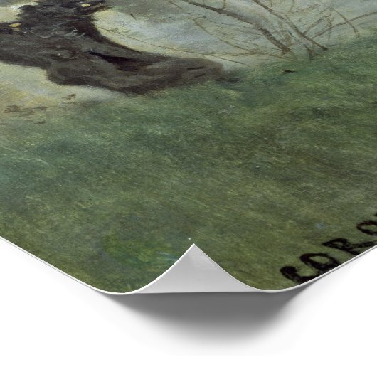 De brug in Mantes Poster (Hoek)