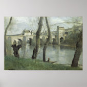 De brug in Mantes Poster (Voorkant)
