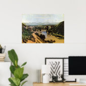 De brug in Narni door Jean-Baptiste-Camille Corot Poster (Thuiskantoor)