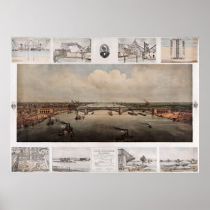 De brug in St. Louis Missouri Poster