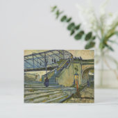 De brug in Trinquetaille door Van Gogh Briefkaart (Staand voorkant)