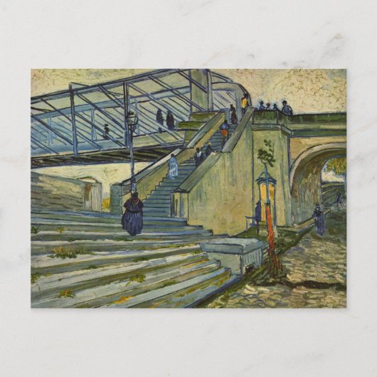 De brug in Trinquetaille door Van Gogh Briefkaart (Voorkant)