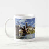 De brug in Villeneuve-la-Garenne Koffiemok (Links)