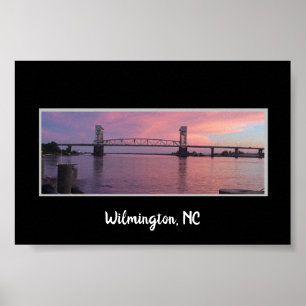 De brug in Wilmington, NC Poster