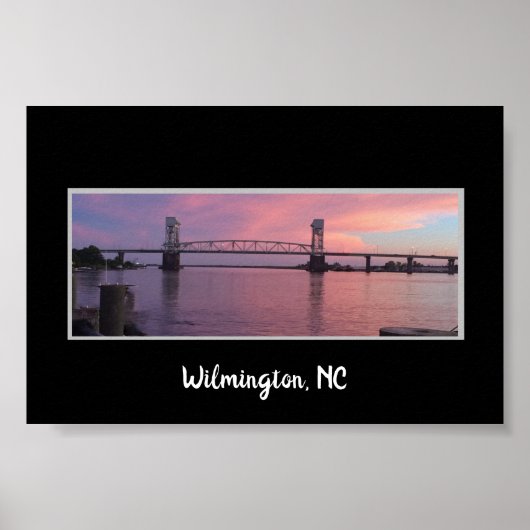 De brug in Wilmington, NC Poster (Voorkant)