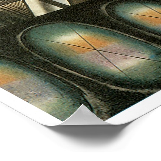 De brug, Joseph Stella Poster (Hoek)