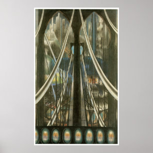 De brug, Joseph Stella Poster