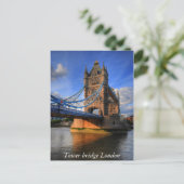 De brug Londen van de toren Briefkaart (Staand voorkant)
