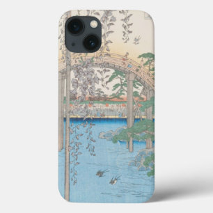 De brug met Wisteria of Kameido Tenjin Case-Mate iPhone Case