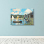 De brug naar Argenteuil door Claude Monet Canvas Afdruk (Insitu (Houten vloer))