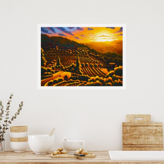 De brug naar Fontisterni Poster (Keuken)