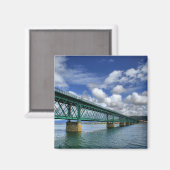 De brug over de spoorweg Viana do Castelo Magneet (Voorkant / Achterkant)