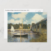 De brug over de weg naar Argenteuil door Claude Mo Briefkaart (Voorkant / Achterkant)