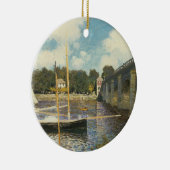 De brug over de weg naar Argenteuil door Claude Mo Keramisch Ornament (Rechts)