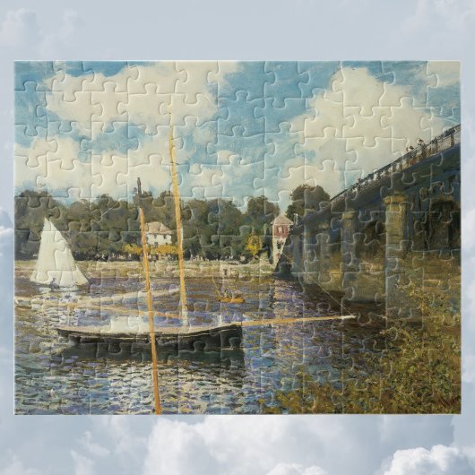 De brug over de weg naar Argenteuil door Claude Mo Legpuzzel