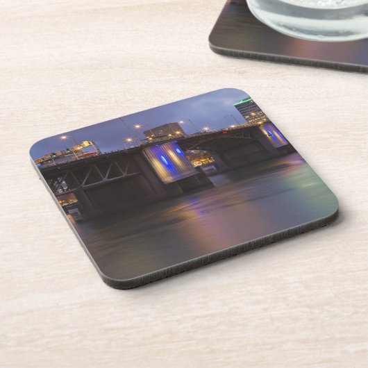 De brug over de Willamette Bier Onderzetter (Linkerzijde)