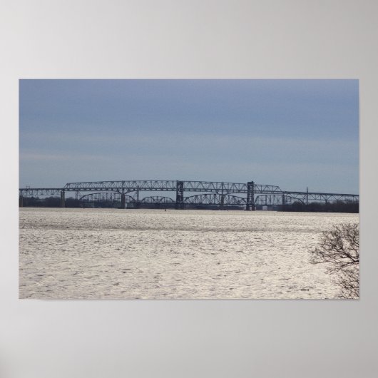 De brug over het Delaware River Poster (Voorkant)