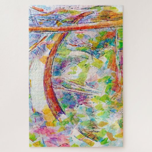 De brug, Paul Cezanne Legpuzzel (Verticaal)