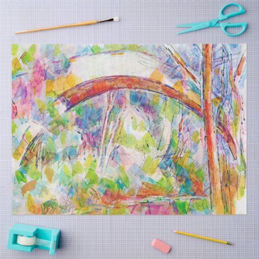 De brug, Paul Cezanne Tissuepapier (Craft)