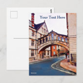 De brug tussen Sighs en Oxford Briefkaart (Voorkant / Achterkant)