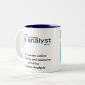 De brug tussen Zaken en IT: Business Analyst Tweekleurige Koffiemok (Voorkant links)