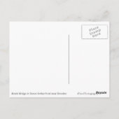 De Brug van Bastei in het Saksische briefkaart van (Achterkant)