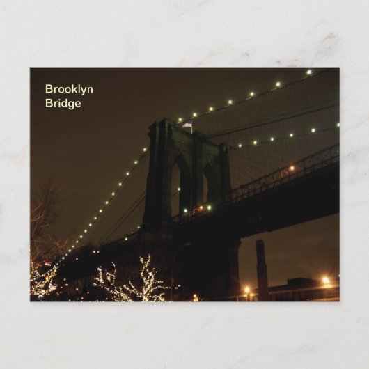 De Brug van Brooklyn Briefkaart (Voorkant)