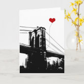 De Brug van Brooklyn Kaart (Gele Bloem)