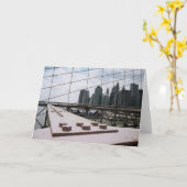 De Brug van Brooklyn Kaart (Gele Bloem)