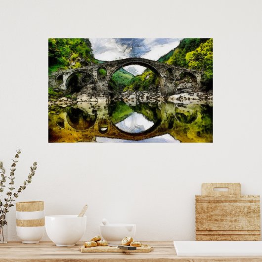 De brug van de duivel poster (Keuken)