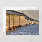 De Brug van de federatie, New Brunswick Briefkaart (Voorkant / Achterkant)