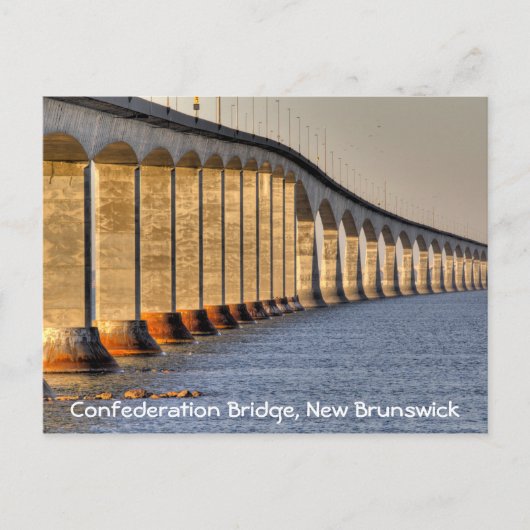 De Brug van de federatie, New Brunswick Briefkaart (Voorkant)