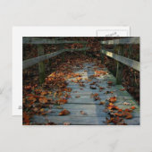 De Brug van de herfst Briefkaart (Voorkant / Achterkant)