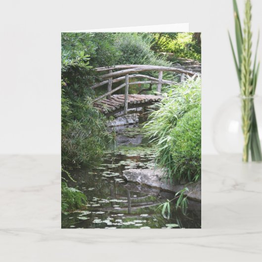 De Brug van de kreek Kaart (Voorkant)