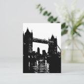 De Brug van de Toren van Londen van het pop-art Briefkaart (Staand voorkant)