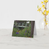 De Brug van de Tuin van Monet Kaart (Gele Bloem)